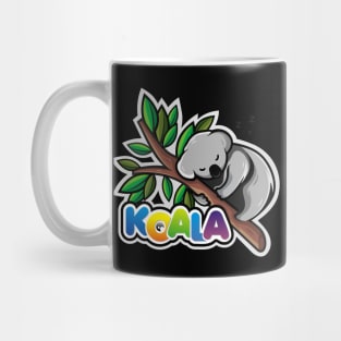 Koala Sleeping on a Tree Branch Mug